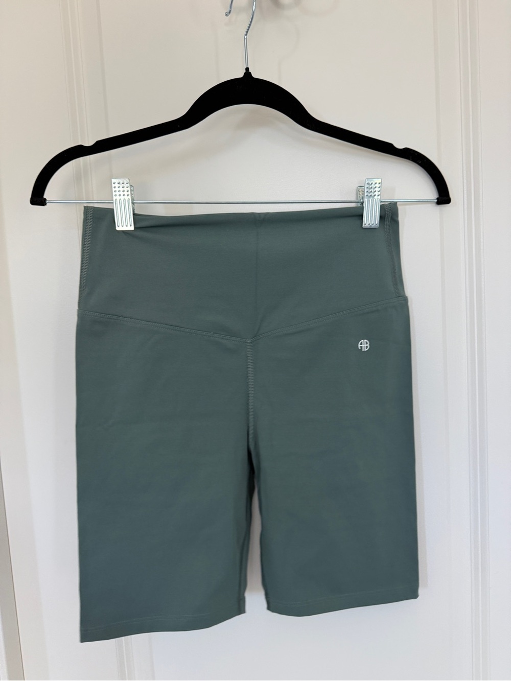 Anine Bing 	Blake Biker Short - Dark Sage